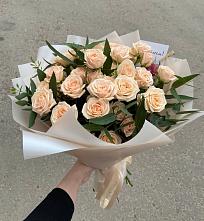 Букет Кремовые розы Латте в Усть-Коксе