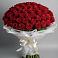Букет 101 Красная роза Блэк Мэджик в Усть-Коксе