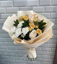 Букет цветов из:  Розы и Хризантемы #REPLACE_PRED# Усть-Коксе