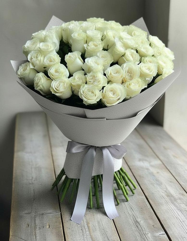 Букет 35 Белых роз в Усть-Коксе