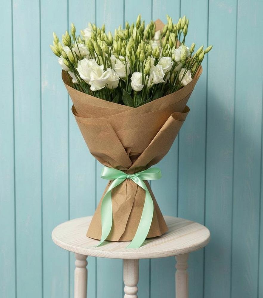 Букет цветов из: Лизиантусы в Усть-Коксе