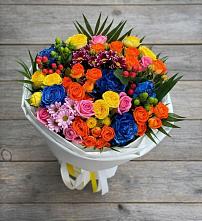 Букет цветов из:  Розы и Хризантемы #REPLACE_PRED# Усть-Коксе