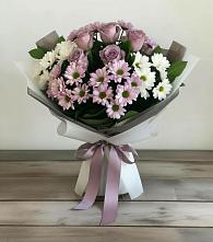 Букет цветов из:  Хризантемы и Розы #REPLACE_PRED# Усть-Коксе