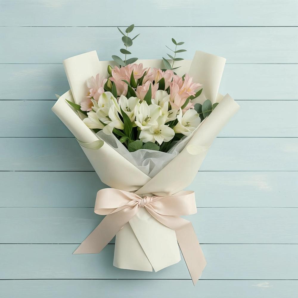 Букет цветов из: Альстромерии в Усть-Коксе